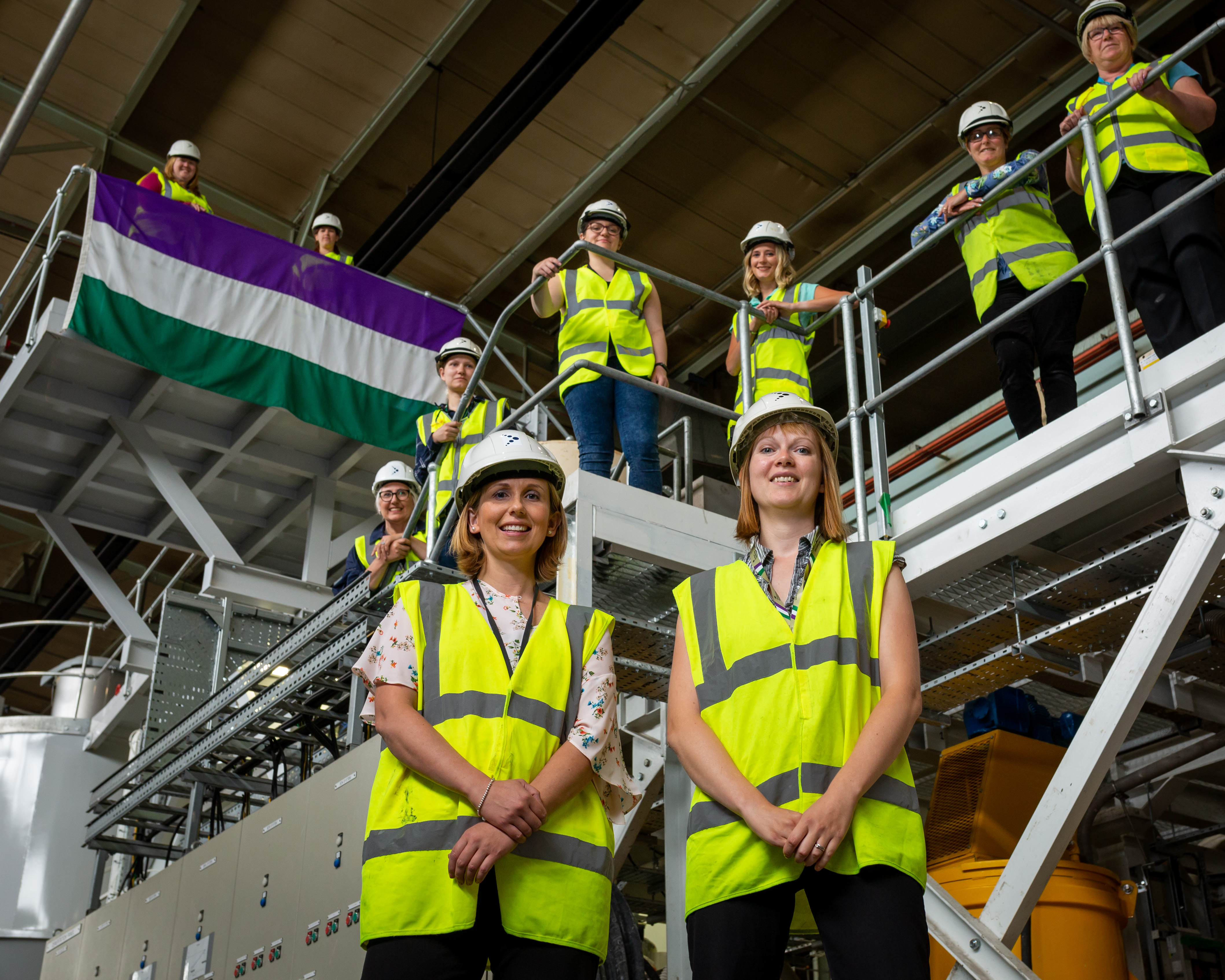 Front left - Olivia Thompson, Head of Technical Skills and Capability at NNL